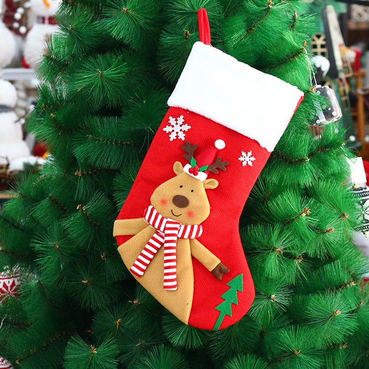 Christmas tree decorations, Christmas socks, gift bags, large candy gift bags, Christmas decorative socks - Korvel