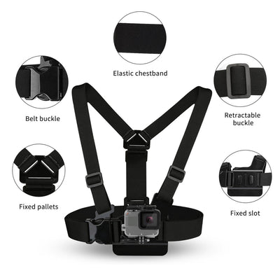 SHOOT Adjustable Harness Chest Strap for GoPro & Action Cameras