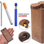 Pipe à tabac en bois premium avec batte en métal auto-nettoyante