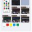 LED light with remote control and color changing at the head of the bed. The bed is firm and stable and easy to assemble - Korvel