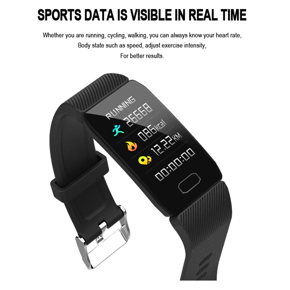 Bracelet Intelligent Premium avec Affichage Météo et Suivi d'Activité
