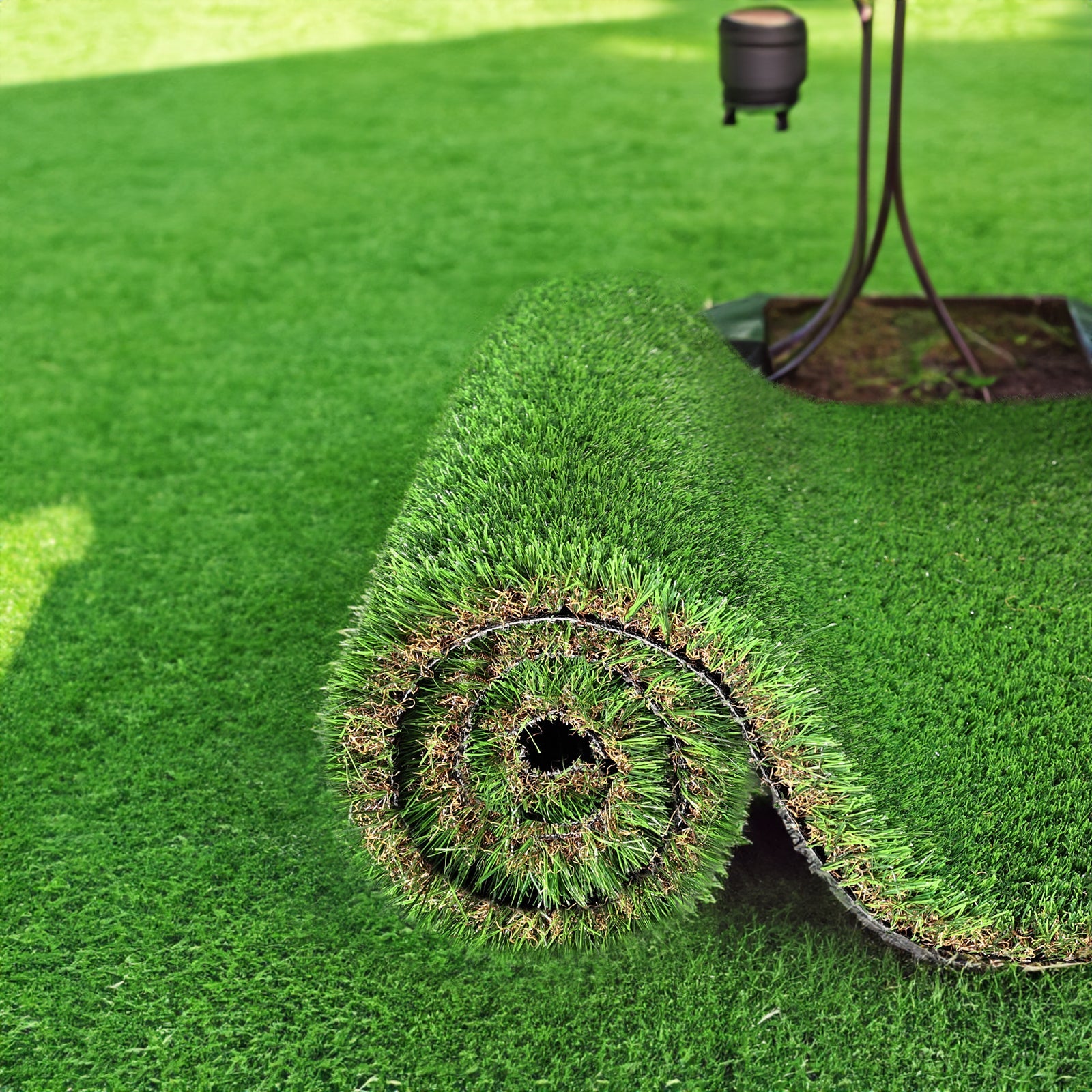 3FTX5FT Outdoor Artificial Grass Runway Blanket, Thick and Realistic Fake Grass Roll Decoration 1.38 "Pile Height - Korvel