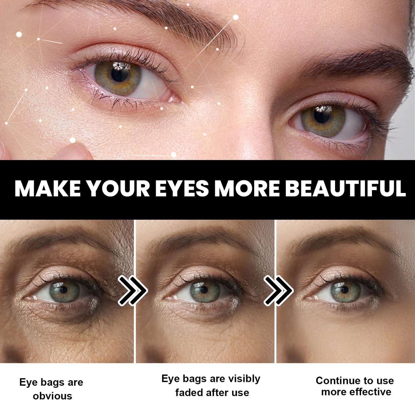 Eye Firming Cream, Relieves Bags, Black Eyes, Firms, Moisturizes, Repairs Skin Eyes Cream - Korvel