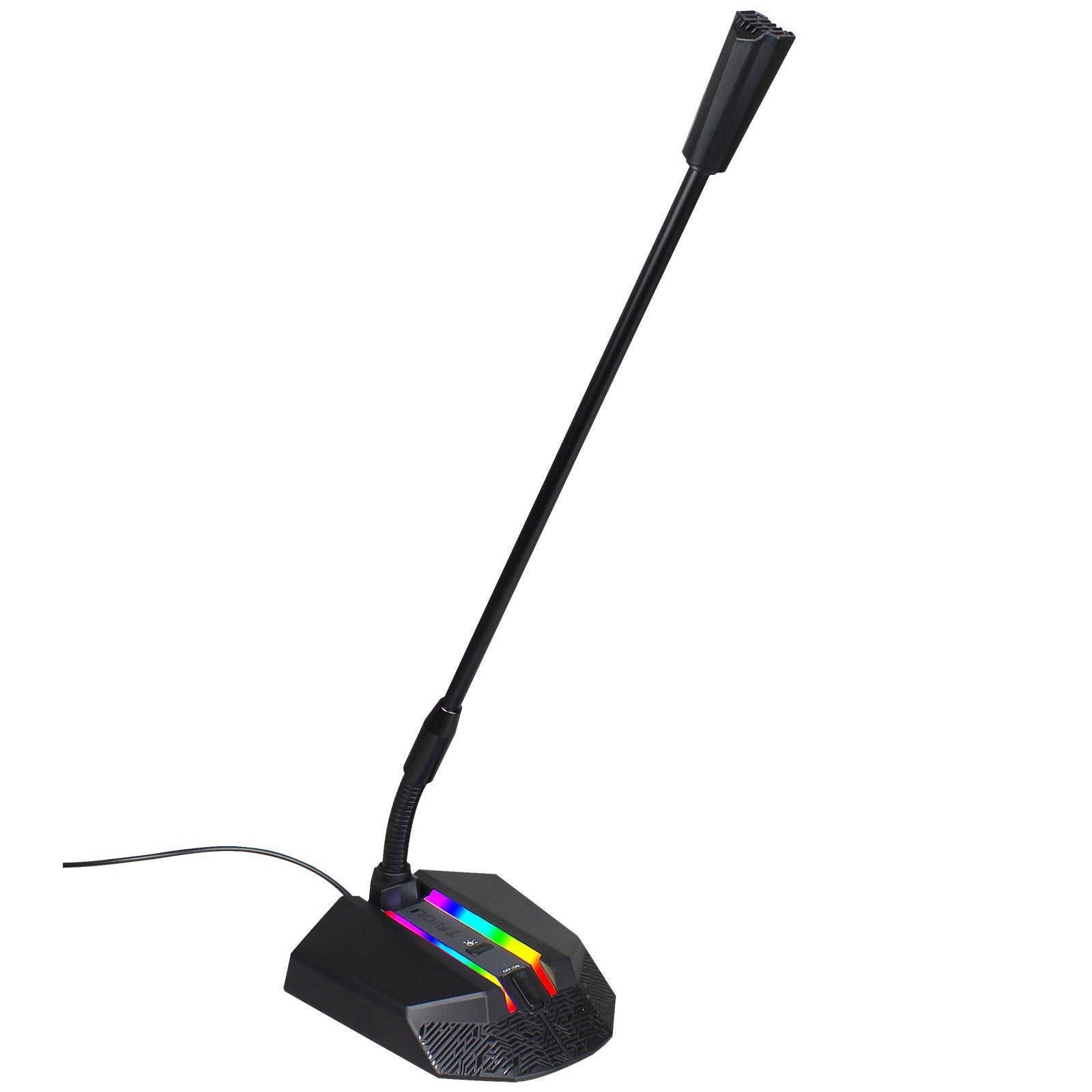 New desktop RGB luminous condenser microphone live broadcast shouting microphone gaming microphone - Korvel