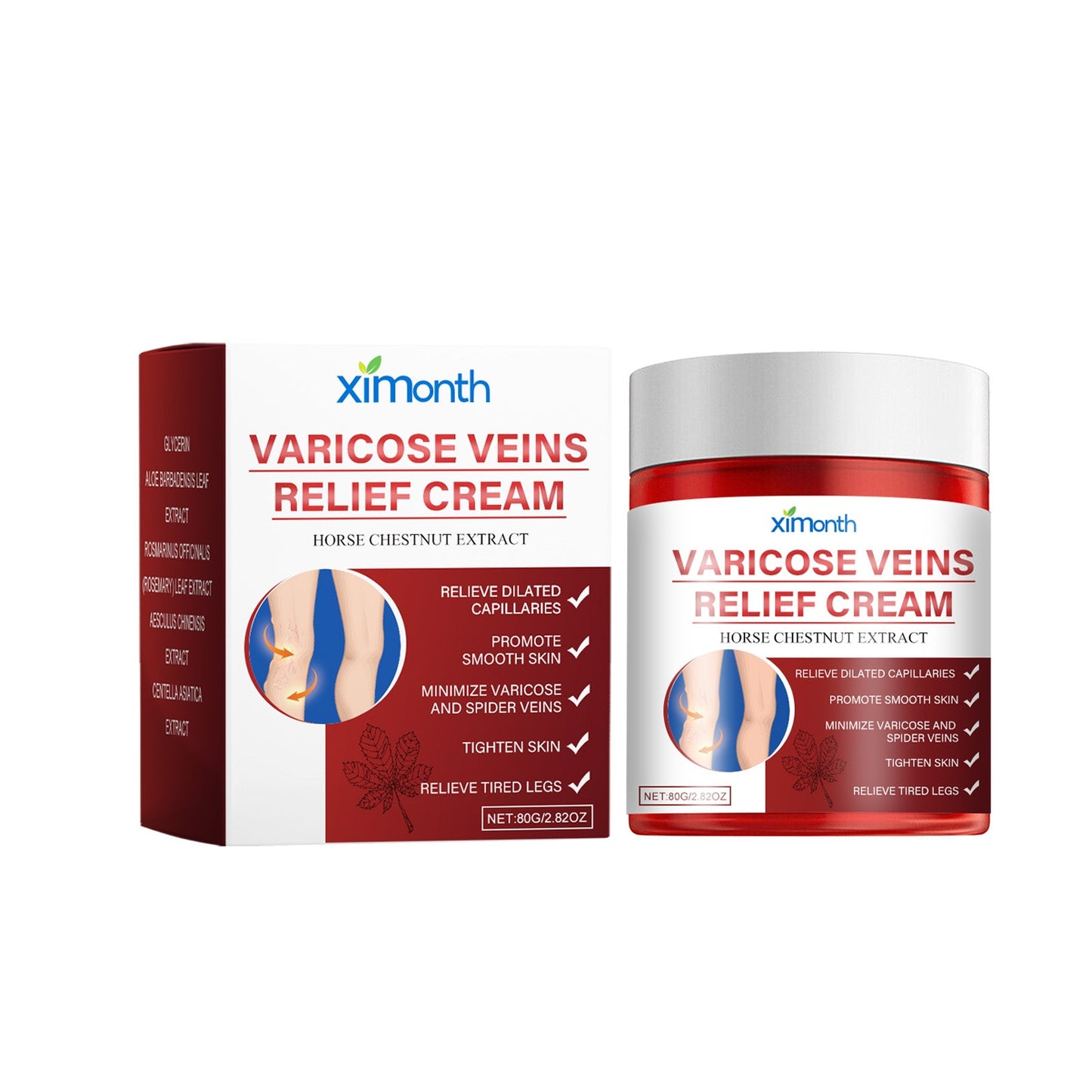 Venous Repair Cream Leg Massage To Relieve Leg Swelling Earthworm Leg Skin Body Massage Cream - Korvel