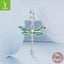 Charm Pendent DIY Libellule Verte Argentée - Argent Pur S925