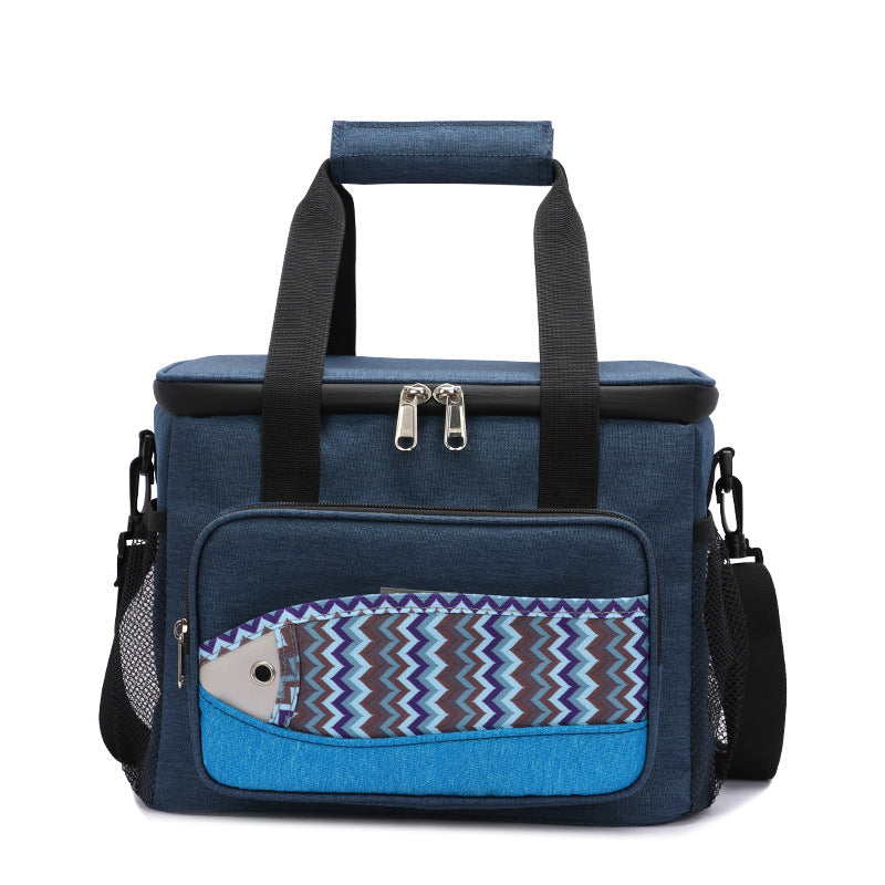 Japanese multifunctional thickened EVA leak-proof small fish insulation lunch box portable lunch bag - Korvel