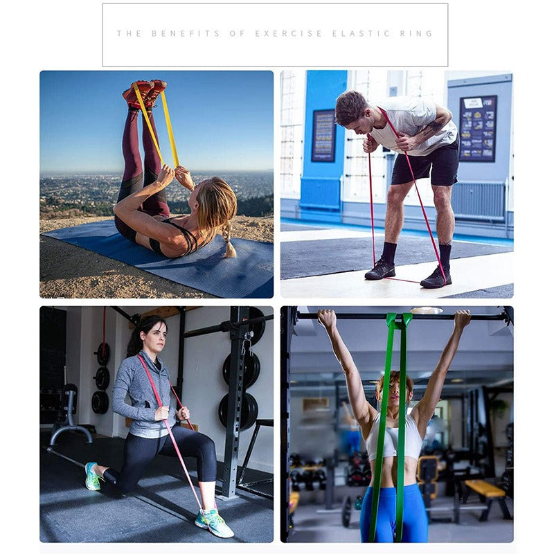 Resistance Band Resistant Latex Sports Elastic Belt Pull Up Assistance Bands For Pilates Training Out Fitness Body Home Gym - Korvel