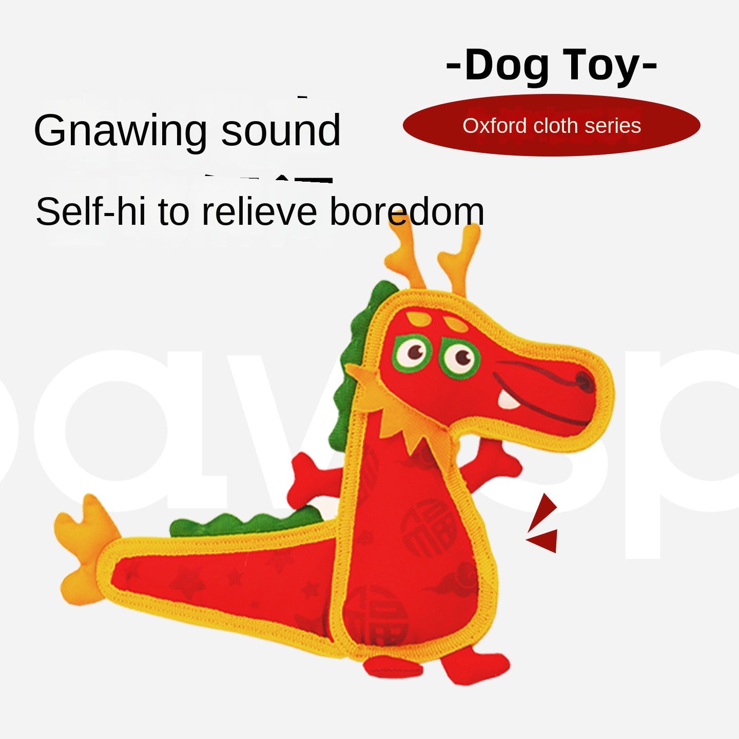 Tug-of-War Toy for Dogs Teeth Cleaning Oxford Cloth Pet Sound Interactive Toy for Small and Medium Dogs - Korvel