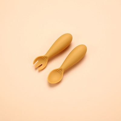 Hot selling silicone baby soft spoon, food grade children's complementary food, eating fat fork spoon - Korvel