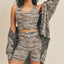 Cardigan Three-Piece Activewear Set