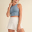 Corset-Inspired Cropped Tank Top