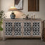 Hollow Four Door Antique Cabinet - American Country Style