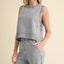 Mineral Wash Sleeveless Top
