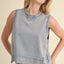 Mineral Wash Sleeveless Top