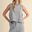 Mineral Wash Sleeveless Top