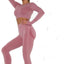 Ensemble de Leggings et Hauts Sans Couture