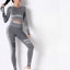 Seamless Long Sleeve Solid Yoga Set