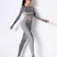 Seamless Long Sleeve Solid Yoga Set