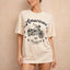 T-shirt Boxy en Coton Moto Américain