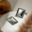 Stainless Steel Rectangular Stud Earrings - Korvel