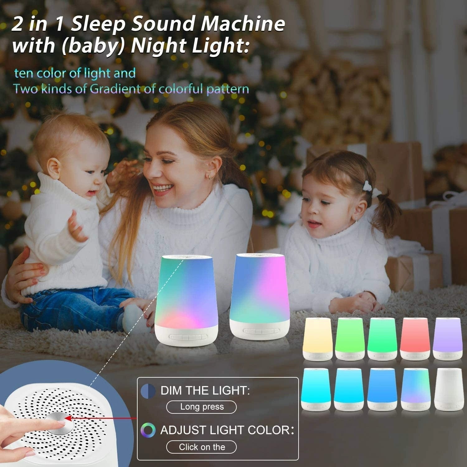 Popular Sleep Aid Children's Touch Night Light Sleep Aid Home White Noise Graffiti Intelligent Sleep Aid - Korvel