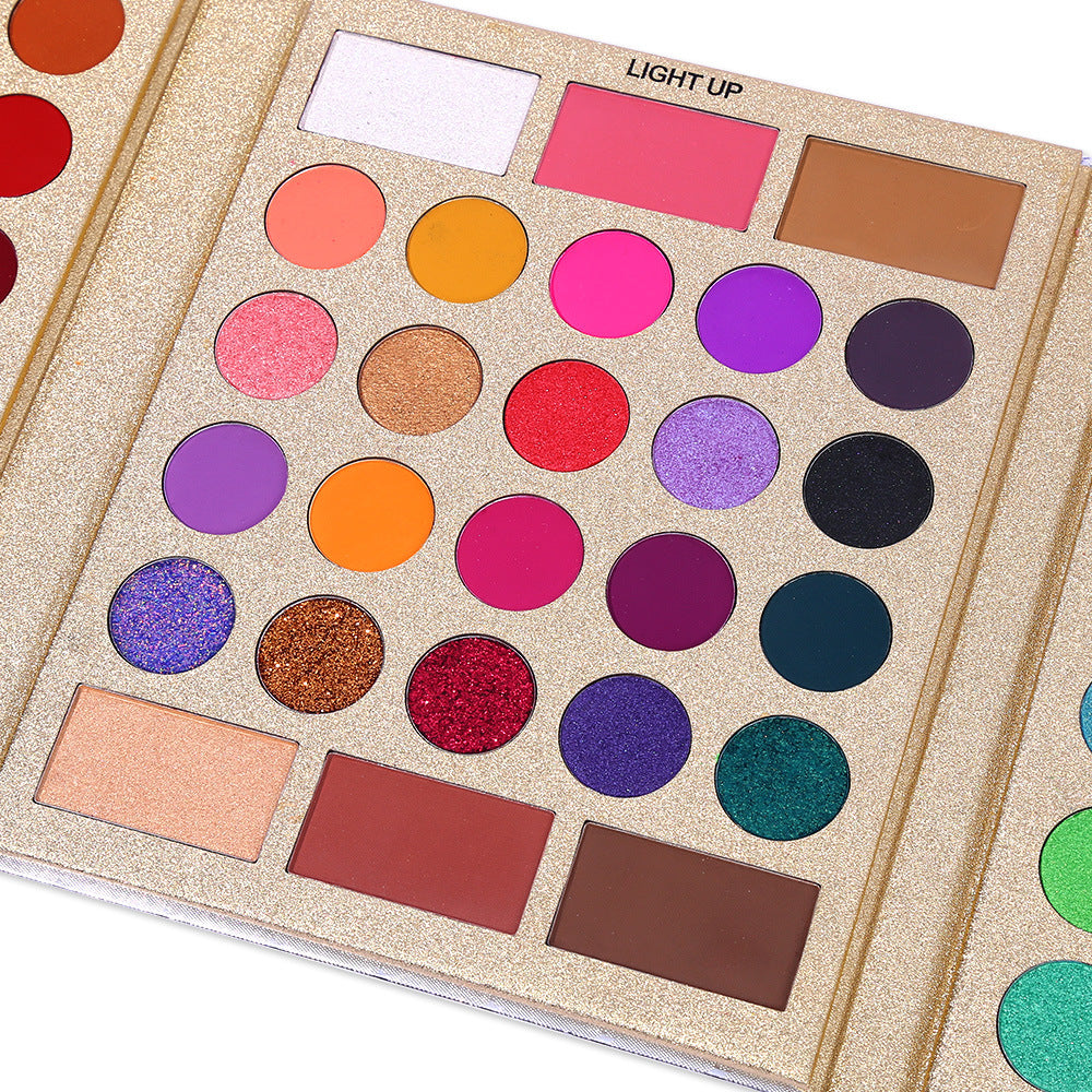 UCANBE 86 Colors Pretty Eyeshadow Palette Pearlescent Matte Eyeshadow Contouring Blush Highlight Multi effect Makeup - Korvel
