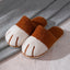 Winter House Warm Fur Slipers For Women Cute Cat paw Designer Bedroom Warm Plush Shoes Non-slip Indoor Women Furry Slippers - Korvel