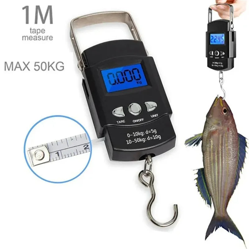 Oauee Balanza Digital Mini de 50kg para Viajes y Pesca