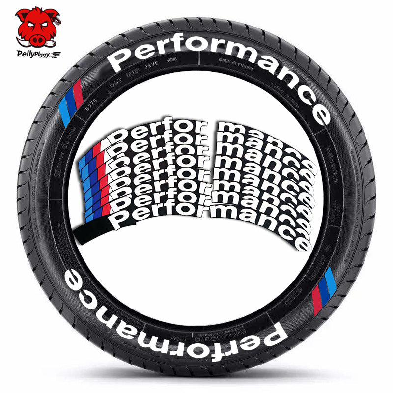 [One-piece set] Tire letter sticker one-piece set One-piece set Suitable for 4 tires No accessories included - Korvel