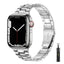 Suitable For Apple Watch S 3 4 5 iwatch S 7 8 9 Stainless Steel Metal Fine Steel Watch Chain With Five Beads - Korvel