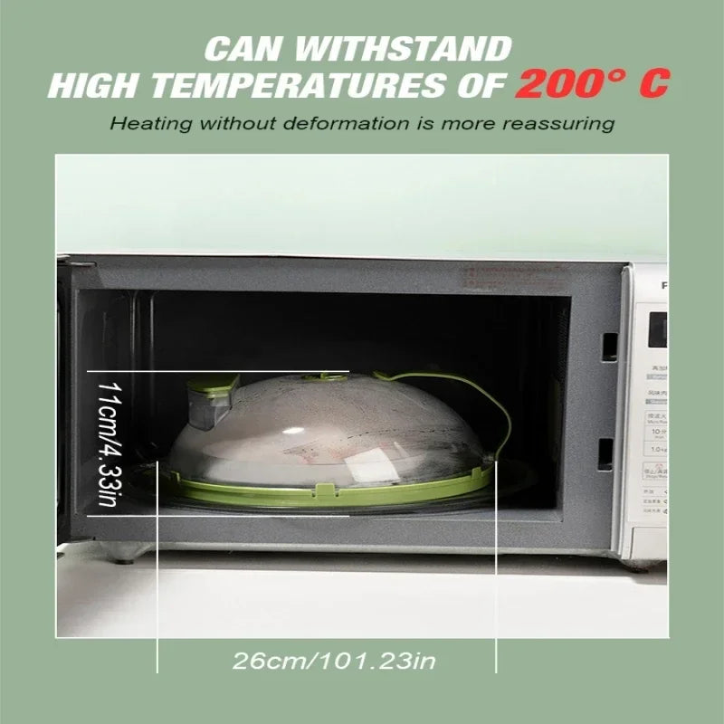 Microwave anti splash cover heat-resistant food heating cover food preservation cover oil proof cover - Korvel