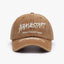 Fashionable Outdoor Versatile Curved Brim Letter Embroidery Men's Flat Tongue Hat Show Face Small Washed Women's Simple Baseball Hat Fashion - Korvel