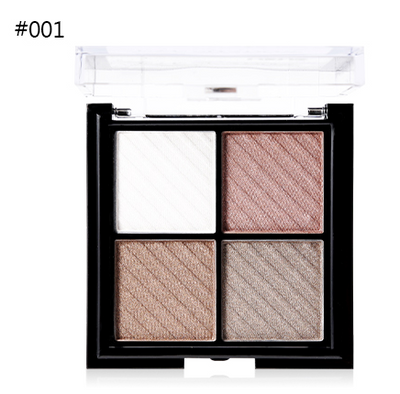 UBUB 4 Colors Eyeshadow Shimmer Natural Eyeshadow  Matte Nude Metallic Earth Color Eye Shadow Beauty Makeup Palette - Korvel
