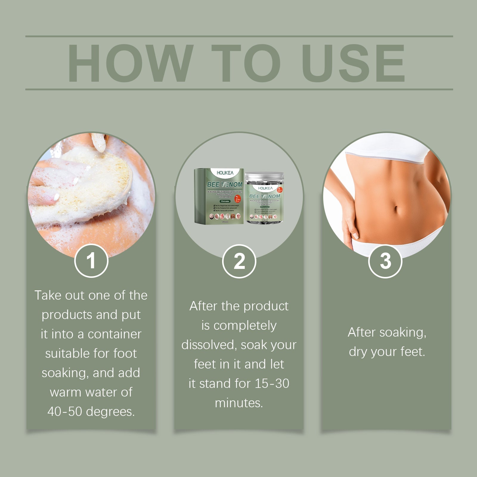 Bee Venom Foot Foam For Firming And Soothing Leg Foot Foam For Soothing Leg Discomfort - Korvel