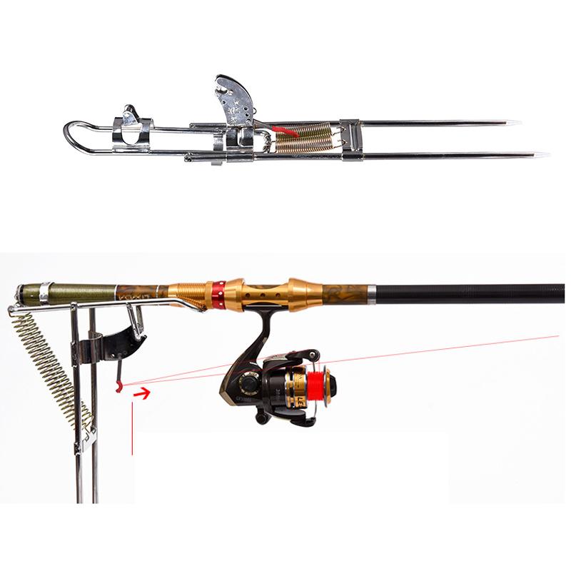 LEO High Strength Automatic Fishing Rod Holder Upgraded Double  Thickened Steel Automatic  Pole - Korvel
