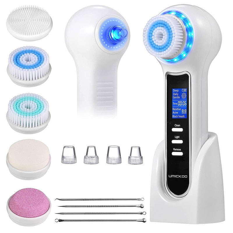 3 In 1 Electric Facial Cleaner Sonic Vibration Facial Brush Machine Waterproof Facial Cleansing Brush - Korvel