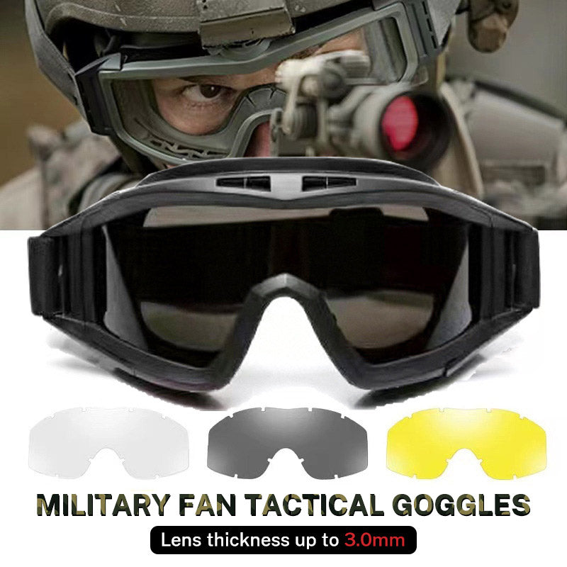 Military Tactical Goggles Outdoor Windproof Sports Army Airsoft Shooting Glasses Cycling Mountaineering Eyewear UV400 - Korvel