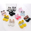 Autumn and Winter Baby Socks Silicone Anti slip Bottom Floor Socks Children's Shoes and Socks Cartoon Rainbow Strips Indoor Walking Shoes and Socks - Korvel