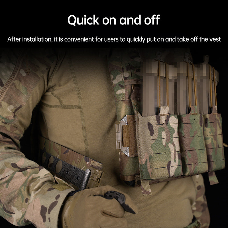 One Pair (2 Pieces) Style 3Ac Kit for FCPC V5 Tactical Vest Cummerbunds, with Quick Release Buckle, made of imported Tegris. - Korvel