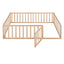 Full Size Wood Daybed Frame with Fence Natural(OLD SKU:WF289662AAM) - Korvel