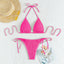 Stylish Lace-Up Neck Bikini Swimsuit for Women