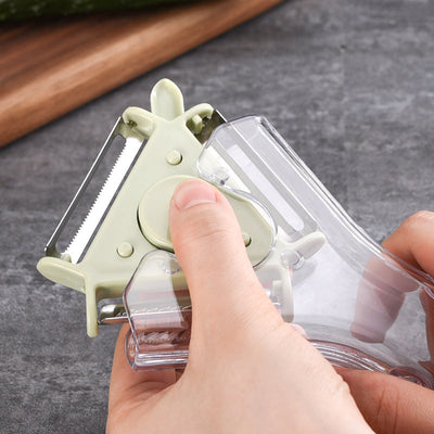 3-in-1 Practical Peeler Grater Three Blade Standard Serrated Fall Prevention Wear-resisting Kitchen Tool - Korvel