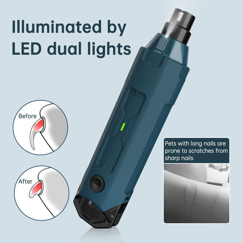 New Electric Nail Clippers for Dog Scissors for Pets Nail Grinder for Dogs Cats Grooming Trimmer Cutters Nail Mill Pet Products - Korvel