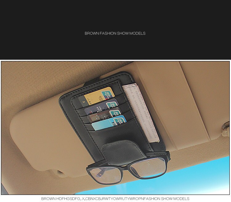 IKSNAIL Car Sun Visor Organizer for Bills, Cards, and More