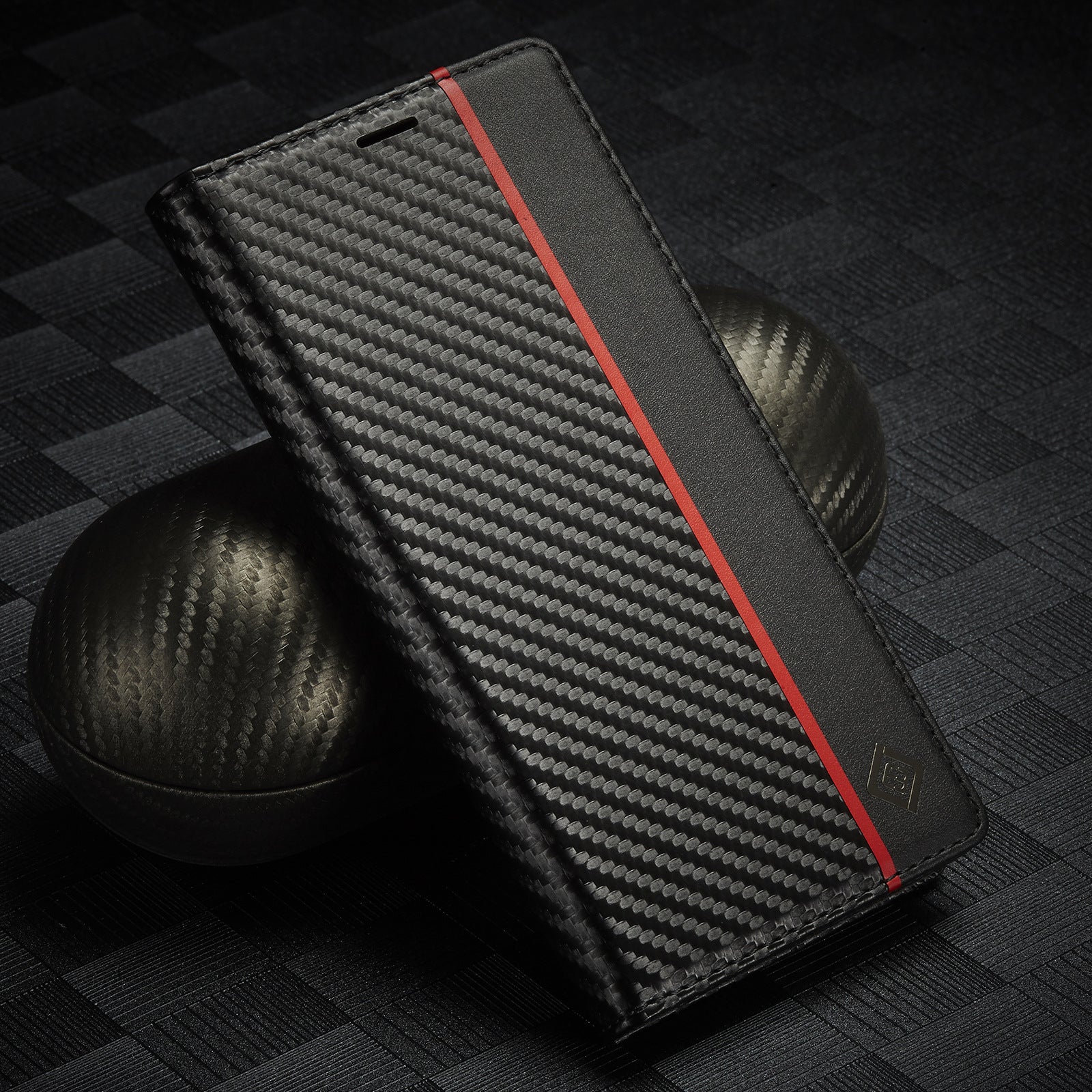 New Carbon Fiber For iPhone 13 13promax 13pro Mobile Phone Leather Case Magnetic Suction Protective Cover - Korvel