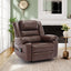 Fauteuil inclinable manuel en cuir respirant pour salon