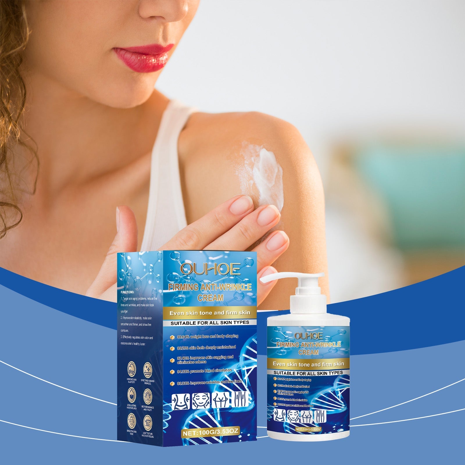 Body Cream Daily Massage Treatment Nourishes And Moisturizes Refreshing, Non-Sticky And Improves Skin Body Cream - Korvel
