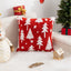 Christmas Pillow Cover (Excluding Pillow Core) Snowflake Velvet Jacquard Christmas Tree Elk Festival Decoration - Korvel