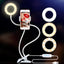 Photo Studio Selfie LED Ring Light with Cell Phone Mobile Holder for Youtube Live Stream Makeup Camera Lamp for iPhone Android - Korvel